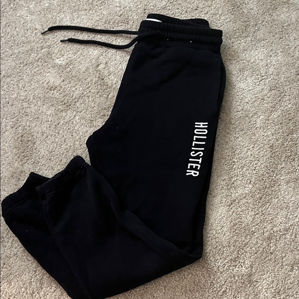 Hollister Kids Black Jogger Pants sweatpants black tending clothes